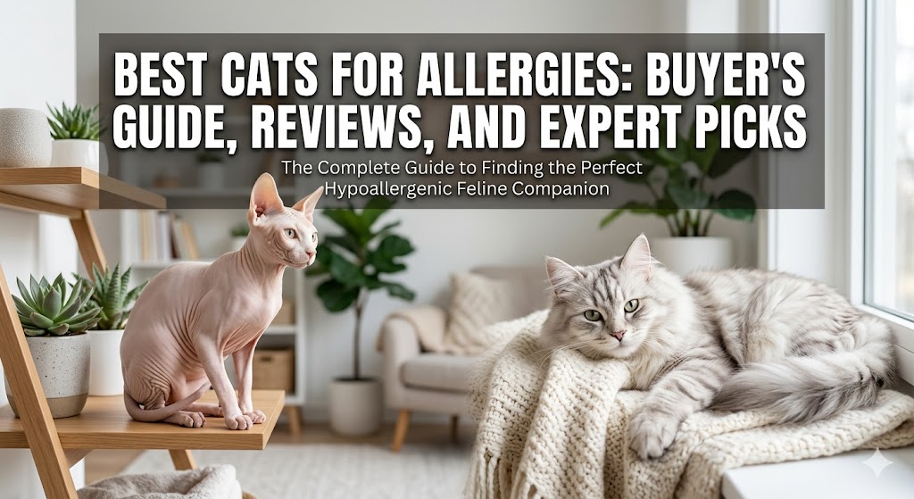 Best cats for allergies – Siberian, Balinese, and Sphynx cats indoors.