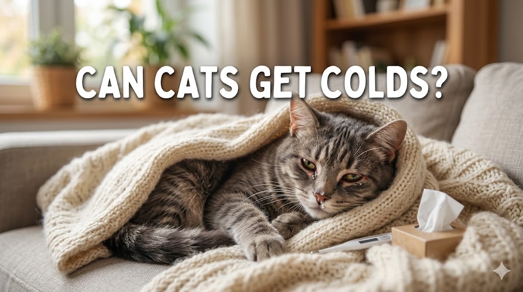 can cats get colds a domestic cat having watery eyes.