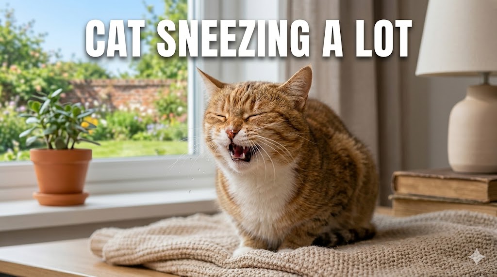 Cat sneezing a lot ,causes, symptoms