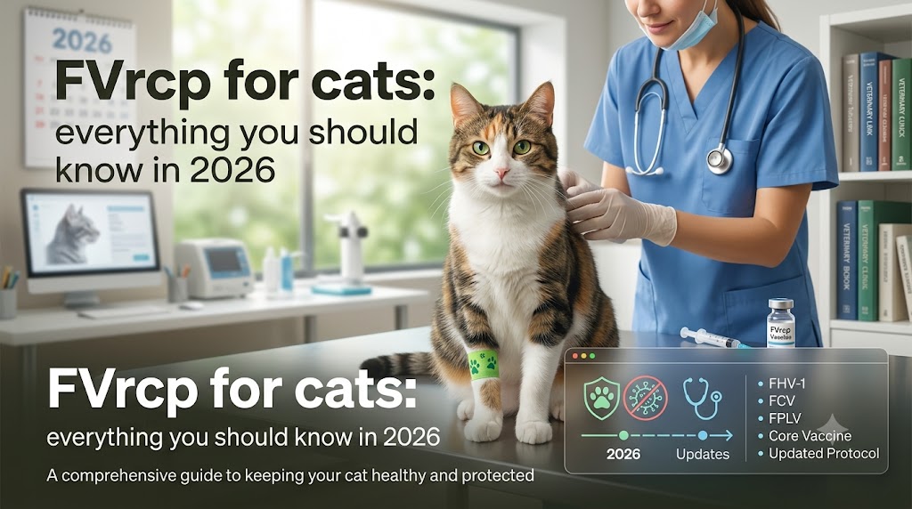 Cat receiving a routine vaccination at a veterinary clinic, showing FVRCP for cats and the importance of core vaccines for protecting feline health.