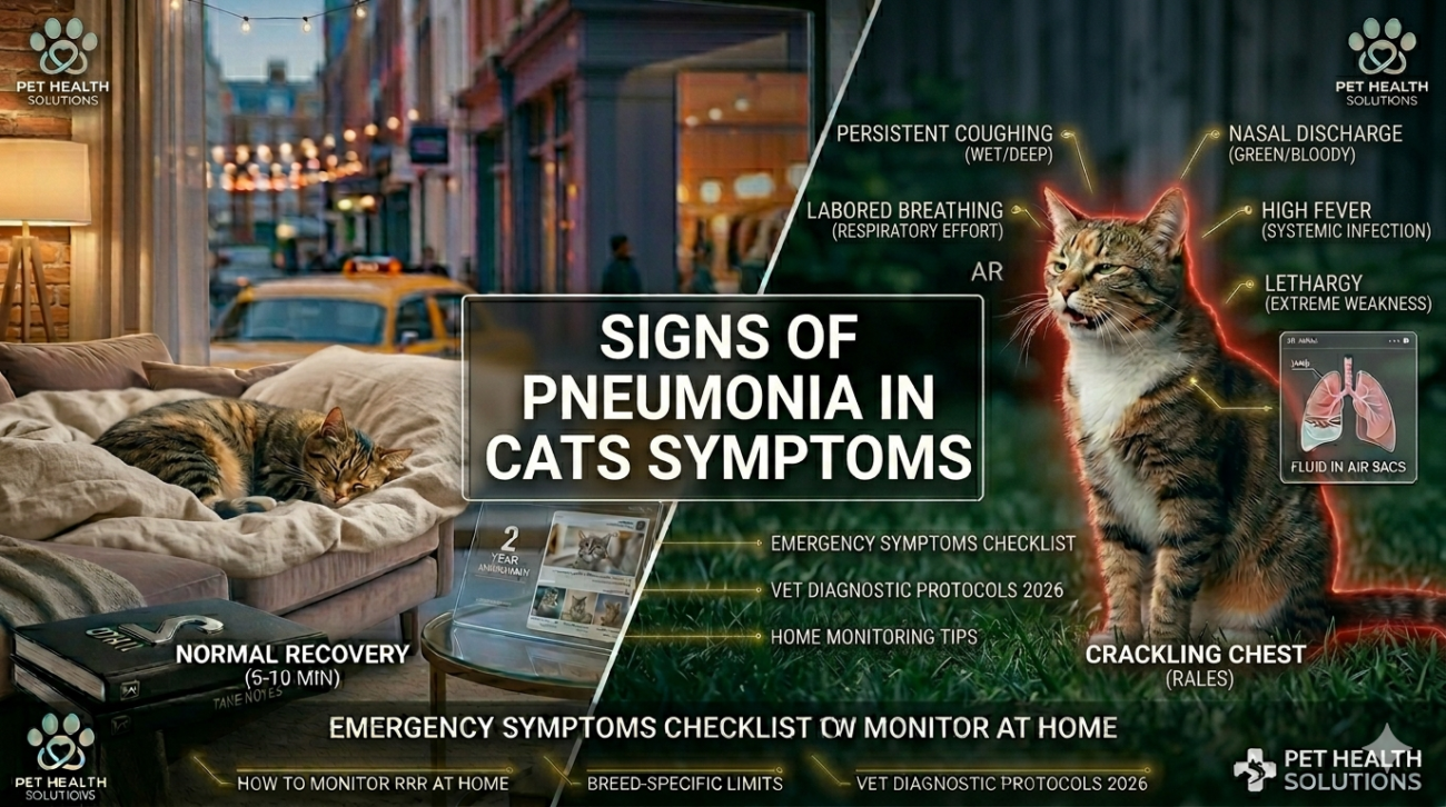 Signs of Pneumonia in Cats Symptoms