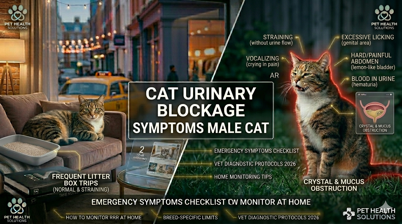Cat Urinary Blockage Symptoms Male Cat