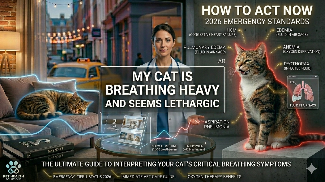 My Cat is Breathing Heavy and Seems Lethargic