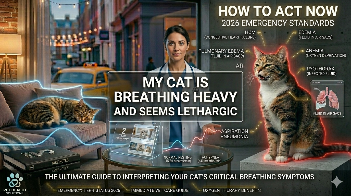 My Cat is Breathing Heavy and Seems Lethargic