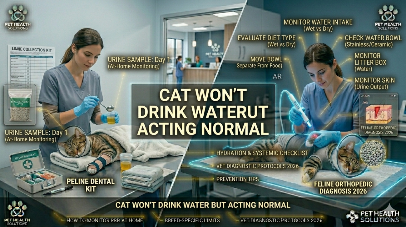 Cat Won't Drink Water But Acting Normal