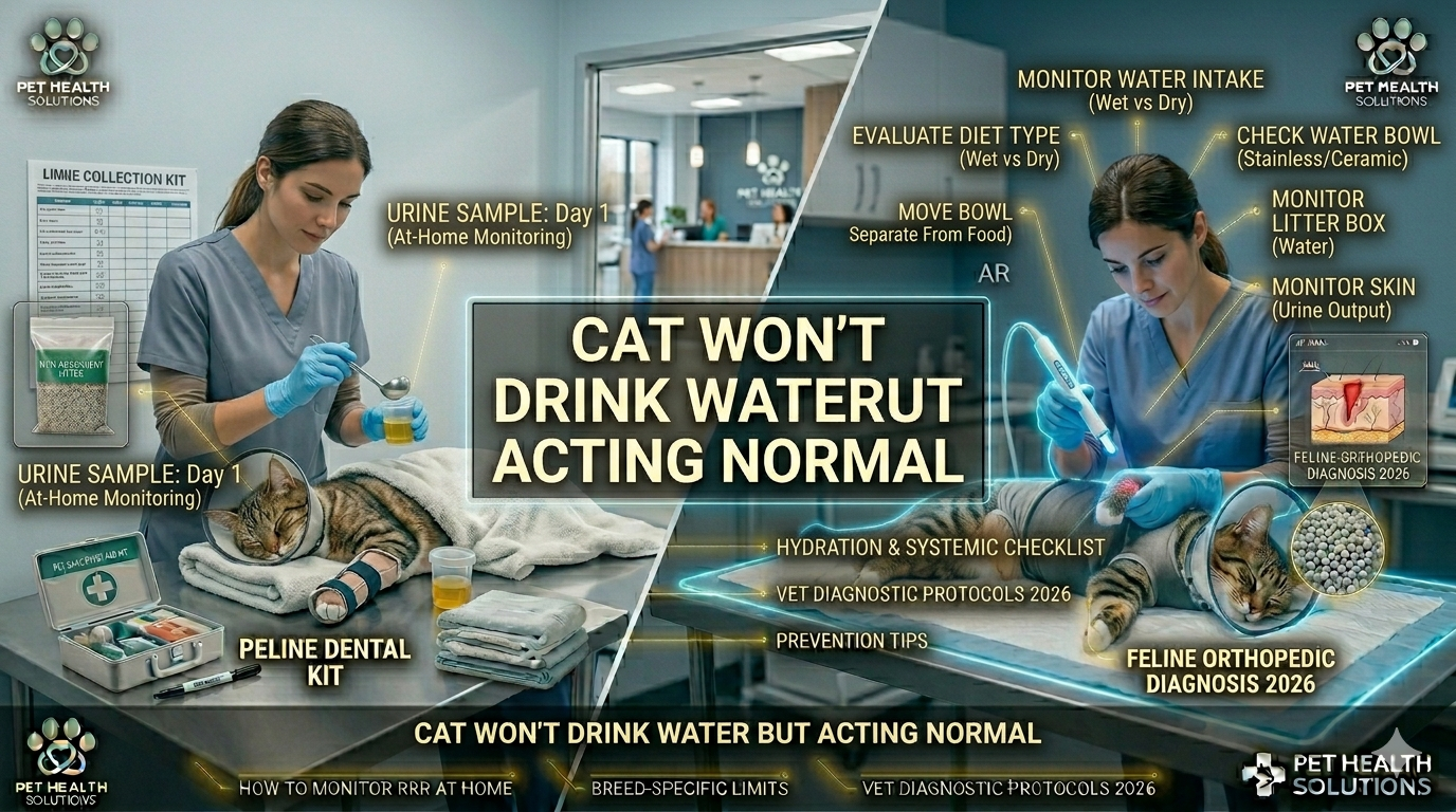 Cat Won't Drink Water But Acting Normal