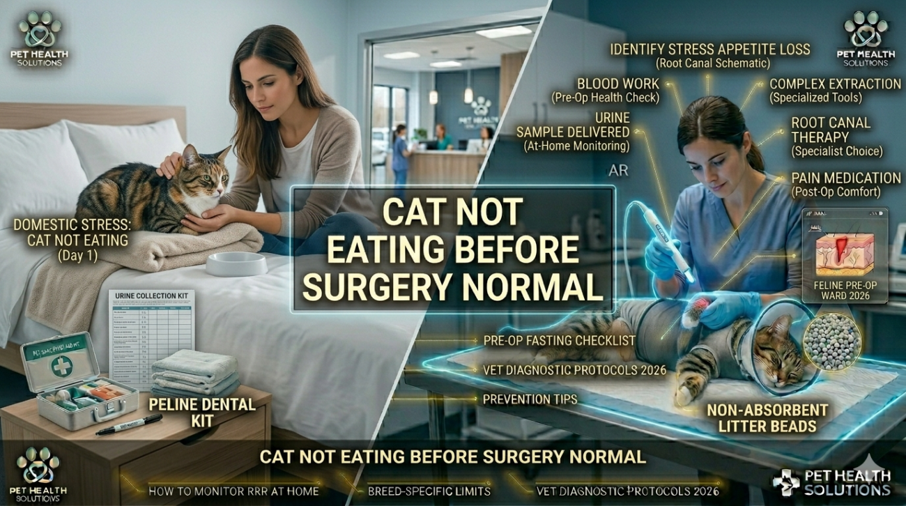 Cat Not Eating Before Surgery Normal