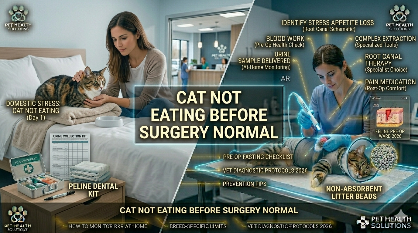 Cat Not Eating Before Surgery Normal
