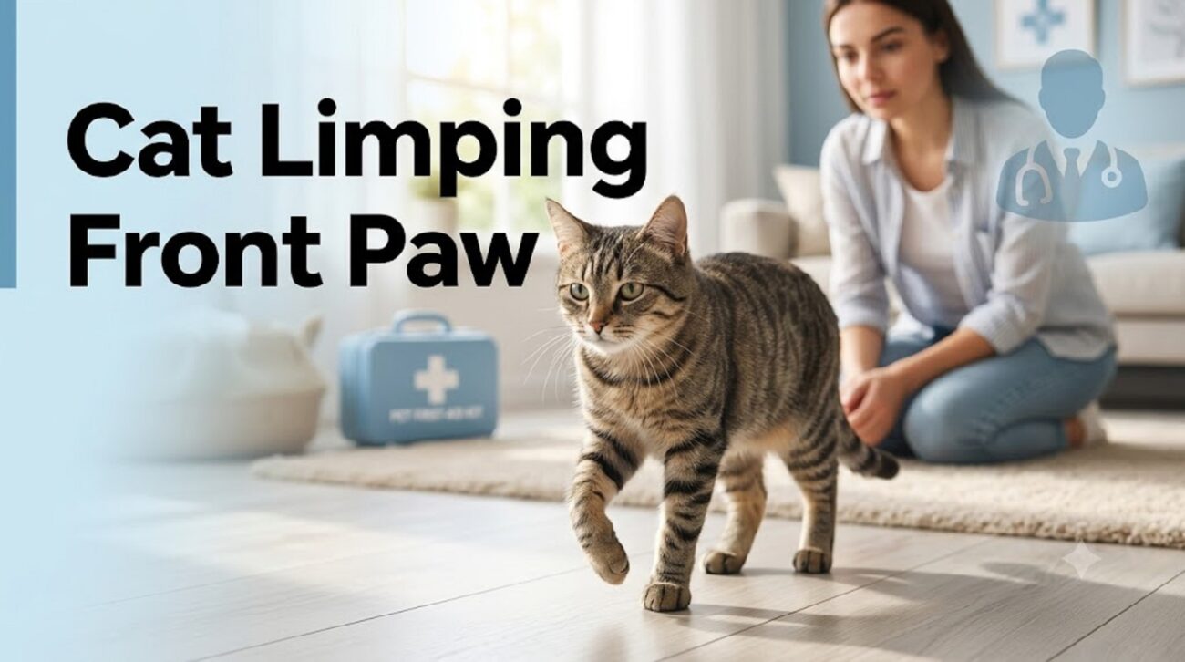 a detailed guide with causes on cat limping front paw with treatment