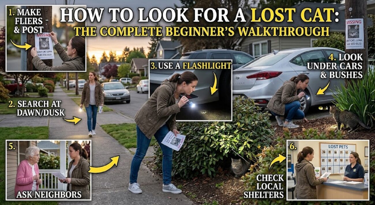 how to look for a lost cat a complete guide for cat owner's