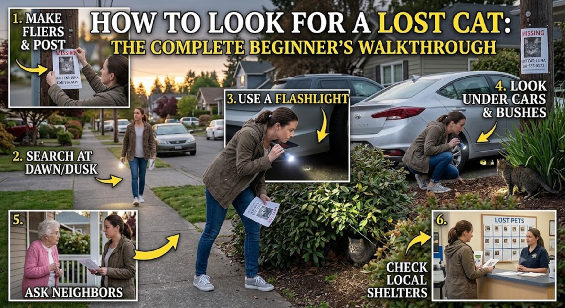 how to look for a lost cat a complete guide for cat owner's